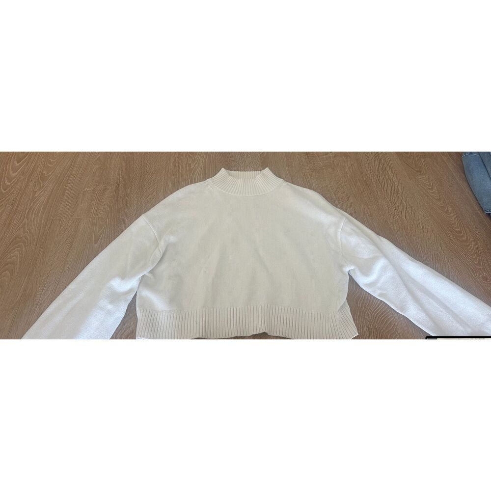 White sunday best turtleneck sweater